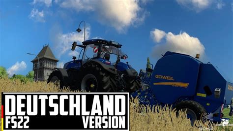 Ls Deutschland Gras Ballen Pressen Am Steilen Hang Farming