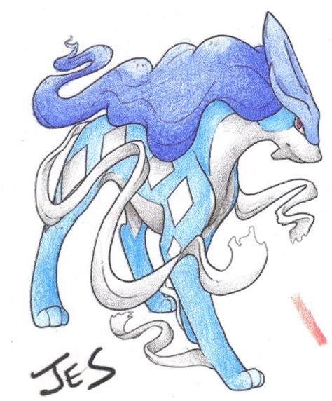 shiny Suicune by matataku on DeviantArt