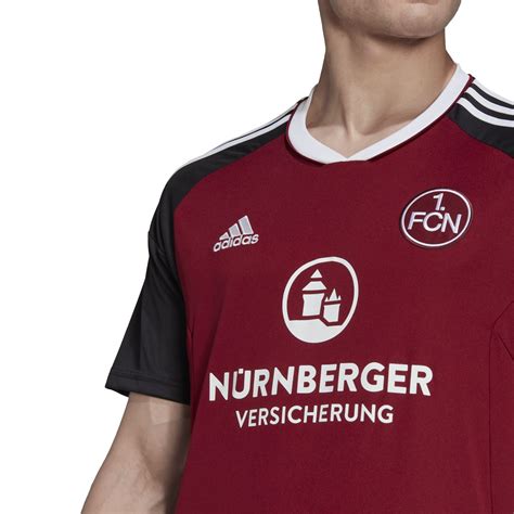 adidas FC Nürnberg Home Shirt 2022 2023 Adults Burgundy Black