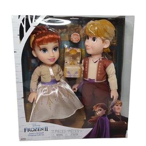 Disney | Toys | Disney Anna Kristoff 4 Dolls Frozen 2 Proposal ...