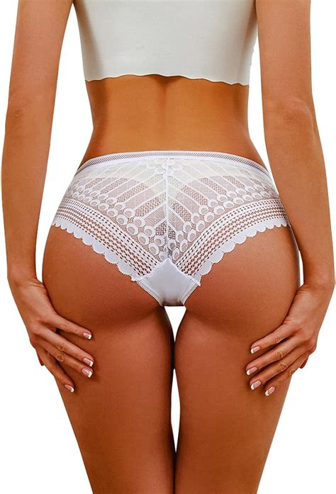 Banamic Cheeky Underwear For Women Lace No Show Bikini Soft Breathe