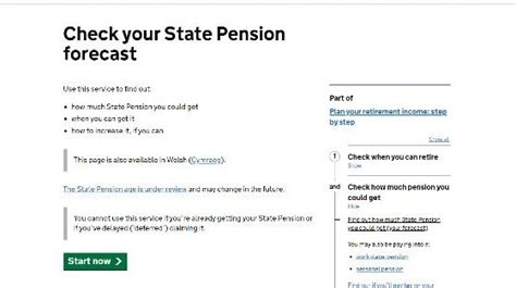 How to get your state pension forecast - Financial Fortress LTD