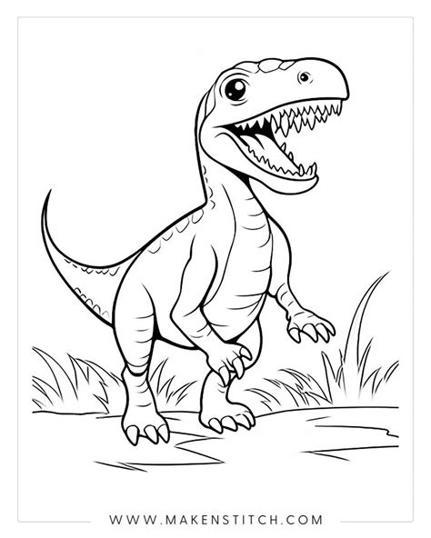 Printable Coloring Pages Of Dinosaurs