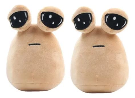 Juguete De Peluche De Piezas Sin Emoción Alien Pou Furd Color Nude MercadoLibre
