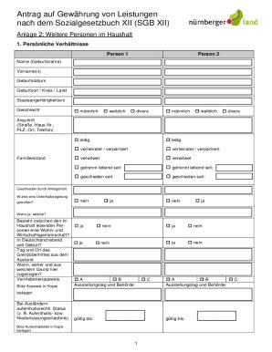 Ausf Llbar Online Antrag Auf Leistungen Nach Dem Sgb Xii Fax Email