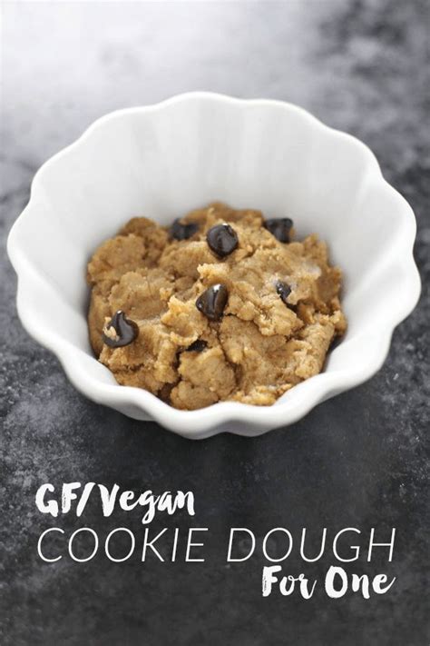 Cookie Dough For One Gluten Free Vegan The Balanced Berry