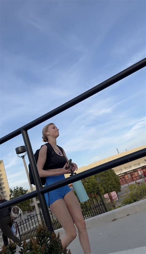 Cute College Blonde Not OC Short Shorts Volleyball Forum