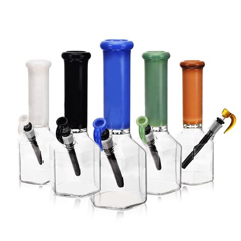 Esigo Wholesale 12 Slime Color Pipe Glass Hookah Beaker Shisha Smoking