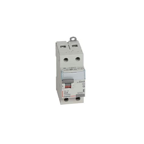 Inter diff DX³ ID vis vis Legrand 2P 230V 40A type A 30mA