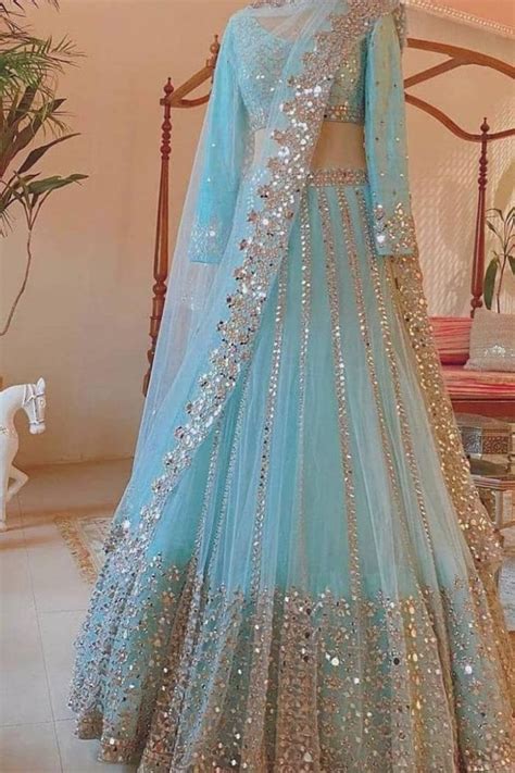 Amazing Light Blue Colour Designer Lehenga Choli For Party Look And