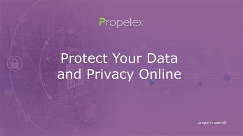 Protect Your Data And Privacy Online Propelex