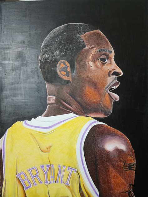 Kobe Bryant portrait by Warfareprayerworks1 on DeviantArt