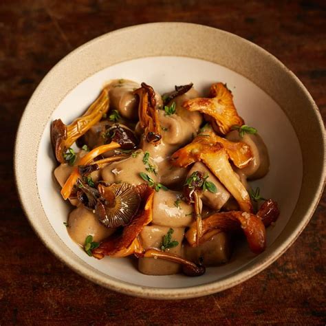 Chestnut Gnocchi With Mushroom Veloute And Wild Mushrooms The