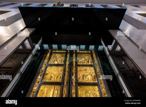 Original Baptistery Doors On Display In The Museo Dell Opera Del Duomo