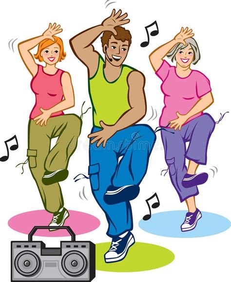 Illustration About Vector Illustration Of People Exercising In A