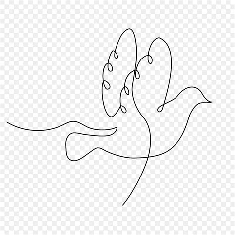 Abstract Minimalist Line Flying Bird Draw Line Bird Drawing Flying