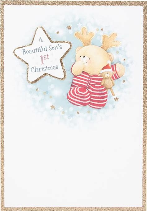 Hallmark Forever Friends Christmas Card Sons First Christmas