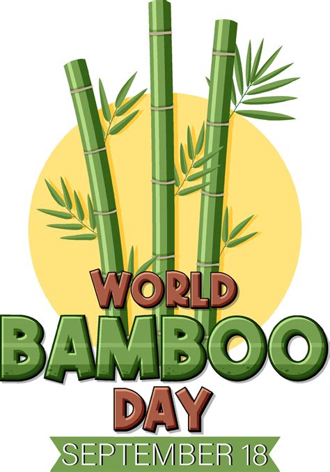 World Bamboo Day September 18 Banner Design 9202445 Vector Art At Vecteezy