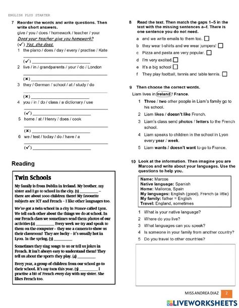 Test Unit 5 Worksheet Live Worksheets