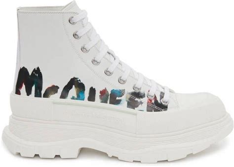 Alexander Mcqueen Tread Slick High Top Sneakers Wit Schoenen Nl