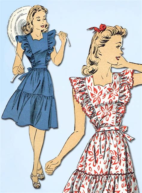 S Vintage Du Barry Sewing Pattern Uncut Wwii Misses Sun Dress