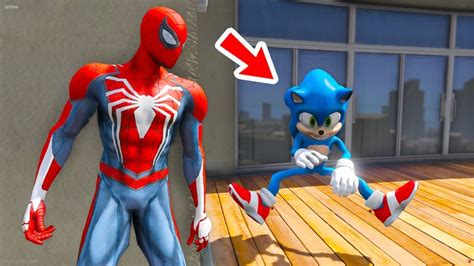 Homem Aranha Descobriu O Segredo Do Sonic No Gta Youtube