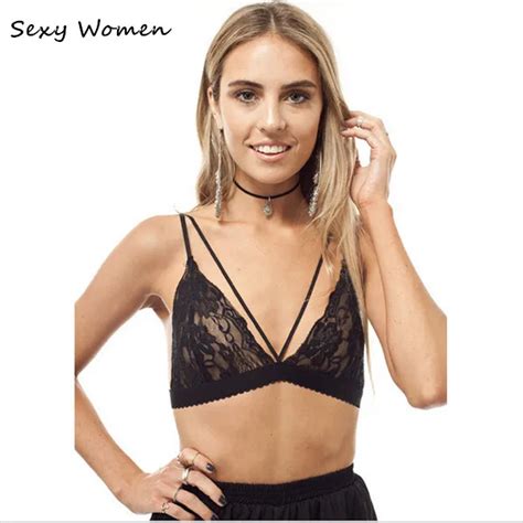 Sexy Bust Bodice Summer Lace Bra Wireless Brassiere See Through Bralette Fashion Crop Top