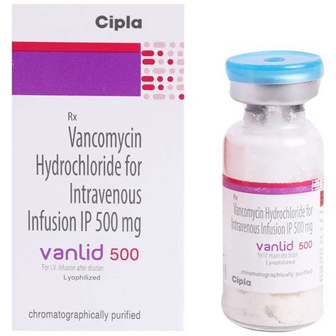 Vancomycin Hydrochloride 500 Mg Injection For Hospital Packaging Size