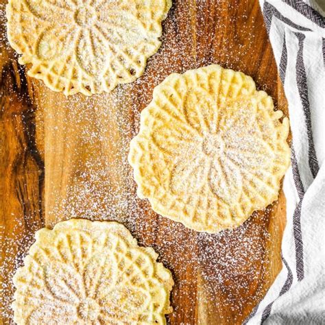 Easy Classic Pizzelle Recipe For Italian Waffle Cookies These Light