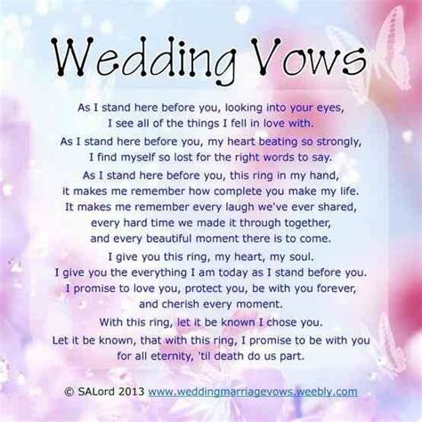 Potential Wedding Vows To Husband Wedding Vows That Make You Cry