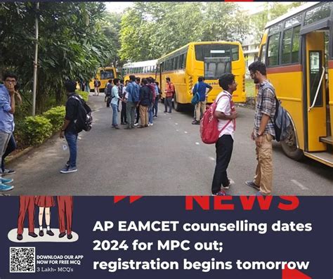 AP EAMCET Counselling Dates 2024 For MPC Out Registration Begins