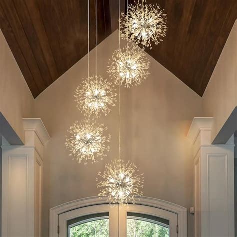 Edislive Calzada Decor Light Chrome Dandelion Firework Chandelier