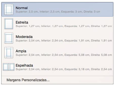 Informática Fácil Definir margens de página no Word 2016 para Mac