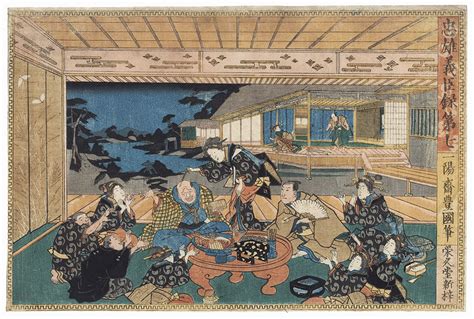 Fuji Arts Japanese Prints The 47 Ronin Act 7 The Ichiriki Teahouse