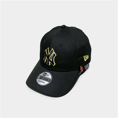 Jual TOPI NEW ERA ORIGINAL OUTLINE NEW YORK YANKEES BLACK YELLOW