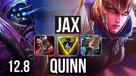 Jax Vs Quinn Top 70 Winrate 7 1 2 Godlike Euw Master 12 8