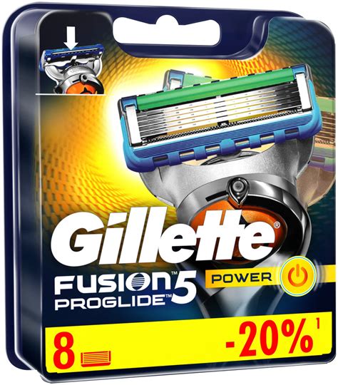 8 кассет Gillette Fusion5 ProGlide Power - купить с доставкой по ...