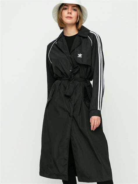 Adidas Originals Trench Coat Mantel Wmn Black