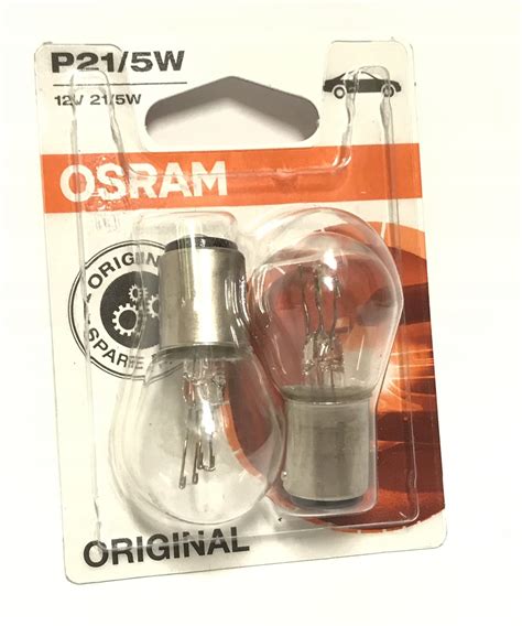 OSRAM ORIGINAL P21/5W 12V 21/5W 2 SZT. 2825 7528-02B za 8 zł z ŁÓDŹ ...