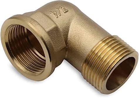 JUWO Brass Pipe Fitting 90 Degree Street Elbow 3 4 NPT Female X 3 4