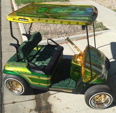 Crazy Golf Cart With Huge Rims Custom Golf Carts Custom Golf