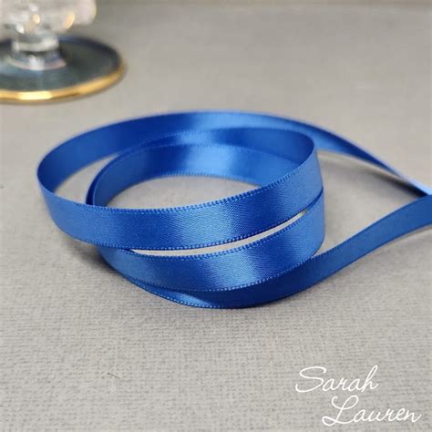 Royal Blue Double Faced Satin Ribbon Sarah Lauren