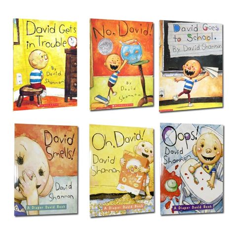 6booksset English Picture Book No David Oops Ohdavid Shannon Picture