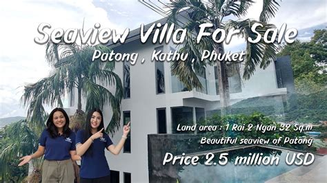 Review Villa For Sale Sea View Patong Phuket Million Usd Youtube