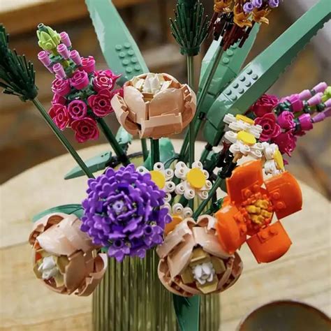 Flower Bouquet Building Block Adult Artificial Bouquet Artificial