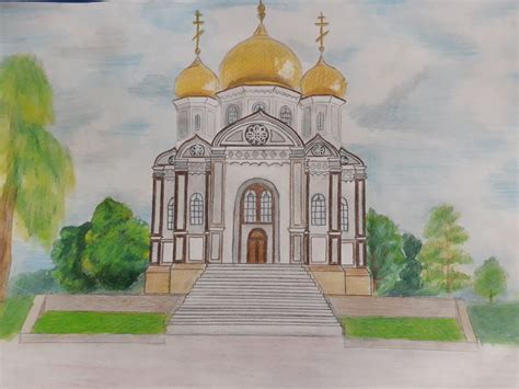 Рисунок церковь для детей карандашом (46 фото) скачать