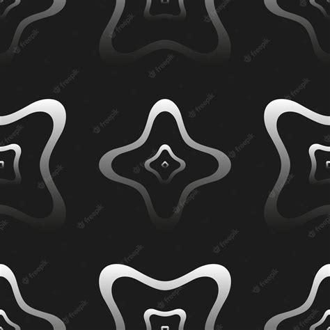 Premium Vector | Black and white gradient seamless pattern 258