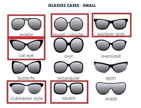 Celyfos® Glasses Cases Size Chart - Etsy