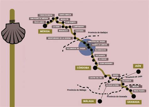 Camino Moz Rabe De Santiago Por Los Pedroches Mapa C Rdoba