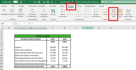 Proteger Hoja En Excel